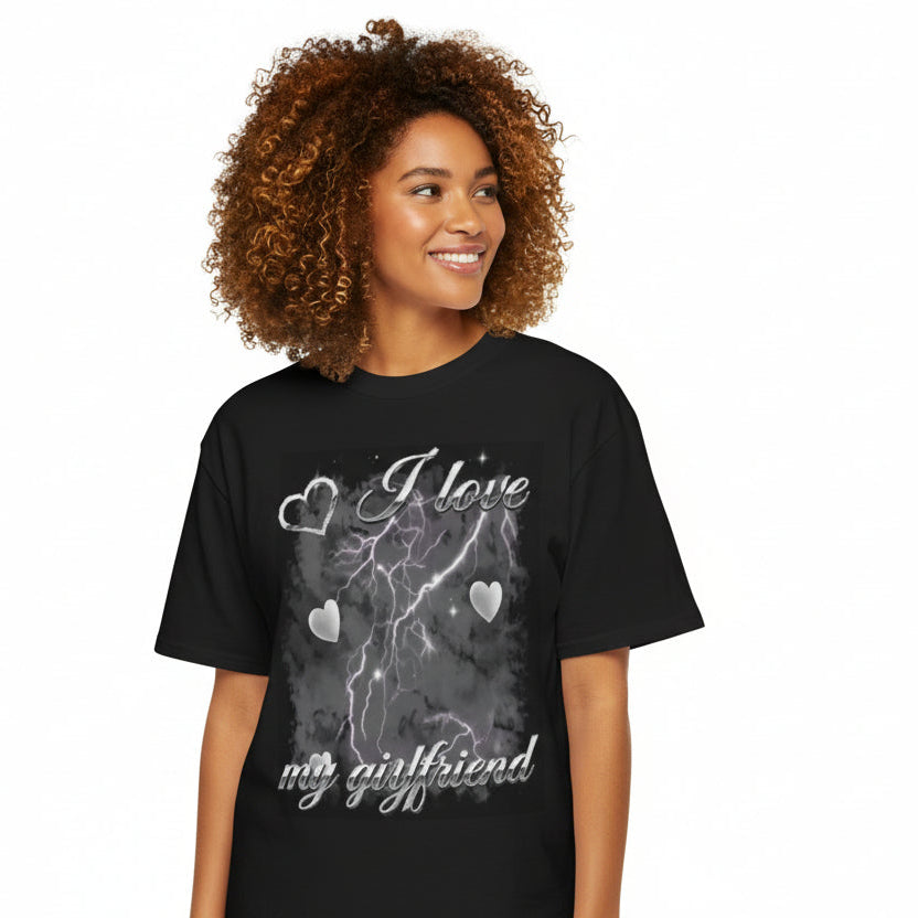 I Love My Girlfriend - Oversized T‑Shirt