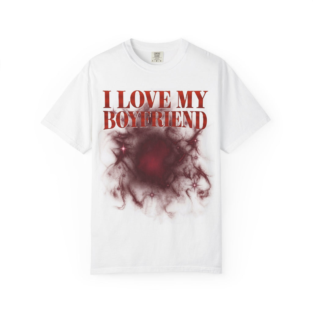 I Love My Boyfriend T-Shirt — Red Love
