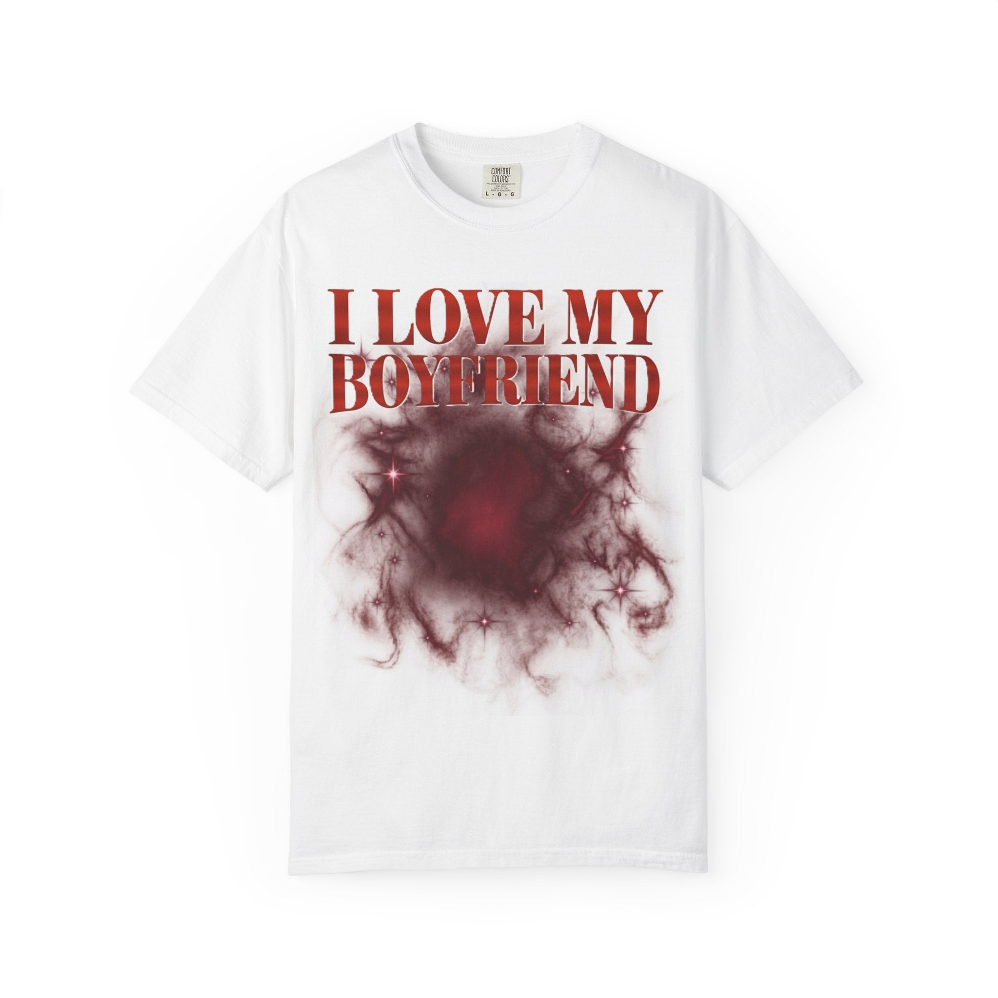 I Love My Boyfriend T-Shirt — Red Love